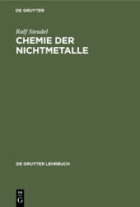 Chemie der Nichtmetalle : Mit einer Einführung in die Theorie der Atomstruktur und der chemischen Bindung (De Gruyter Lehrbuch)