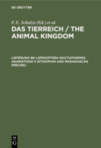 Das Tierreich / The Animal Kingdom. Lieferung 98 Lepidoptera Noctuiformes. Agaristidae II (Ethiopian and Madagascan species)