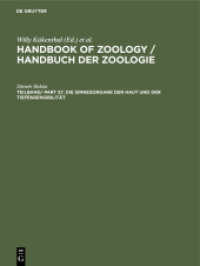 Handbook of Zoology / Handbuch der Zoologie. Mammalia. Band 8. Teilband/ Part Die Sinnesorgane der Haut und der Tiefensensibilität
