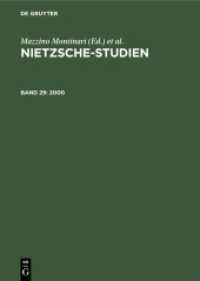 Nietzsche-Studien. Band 29 2000