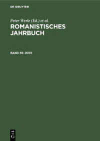 Romanistisches Jahrbuch. Band 56 2005 （Reprint 2021. 2006. VIII, 466 S.）