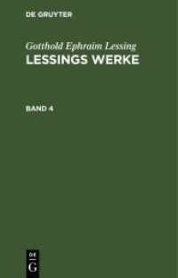 Gotthold Ephraim Lessing: Lessings Werke. Band 4 Gotthold Ephraim Lessing: Lessings Werke. Band 4