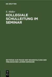 Kollegiale Schulleitung im Seminar (Beiträge zur Frage der Neugestaltung der preussischen Lehrer-Seminare 2)