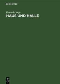 Haus und Halle : Studien zur Geschichte des antiken Wohnhauses und der Basilika