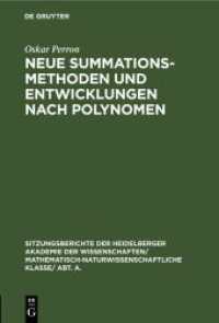 Neue Summationsmethoden und Entwicklungen nach Polynomen (Sitzungsberichte der Heidelberger Akademie der Wissenschaften/ Abt. A. Mathematisch-physikalische Wisse)