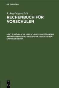 Rechenbuch für Vorschulen. Heft 3 Mündliche und schriftliche Übungen im unbegrenzten Zahlenraum. Resolvieren und Reduzieren