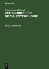 Zeitschrift für Sozialpsychologie. Band 20， Heft 1 1989