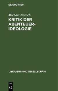 Michael Nerlich: Kritik der Abenteuer-Ideologie. Teil 1 Michael Nerlich: Kritik der Abenteuer-Ideologie. Teil 1 (Literatur und Gesellschaft)
