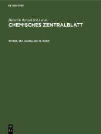 Chemisches Zentralblatt. 12/1969， 140. Jahrgang 19. März