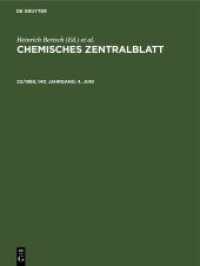 Chemisches Zentralblatt. 23/1969， 140. Jahrgang 4. Juni