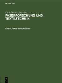 Faserforschung und Textiltechnik. Band 19， Heft 9 September 1968