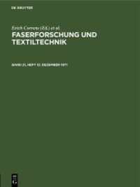Faserforschung und Textiltechnik. Band 21， Heft 12 Dezember 1971