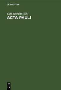 Acta Pauli : Aus der Heidelberger Koptischen Papyrushandschrift Nr. 1