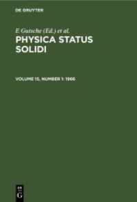 Physica status solidi. Volume 15， Number 1 1966