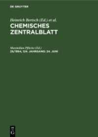 Chemisches Zentralblatt. 25/1954， 124. Jahrgang 24. Juni