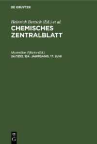 Chemisches Zentralblatt. 24/1953， 124. Jahrgang 17. Juni