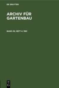 Archiv für Gartenbau. Band 29， Heft 4 1981