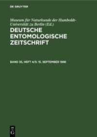 Deutsche Entomologische Zeitschrift. Band 35， Heft 4/5 15. September 1988