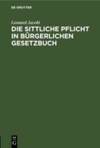 Die sittliche Pflicht in Bürgerlichen Gesetzbuch