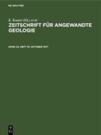 Oktober (Zeitschrift f&uuml;r Angewandte Geologie)