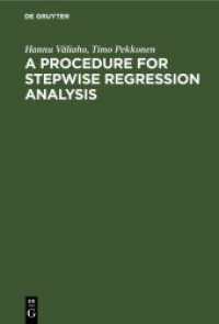 A Procedure for Stepwise Regression Analysis : (with a program in FORTRAN V)