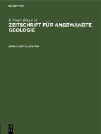Juni 1961 (Zeitschrift f&uuml;r Angewandte Geologie)