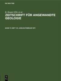 Januar/Februar 1971 (Zeitschrift f&uuml;r Angewandte Geologie)