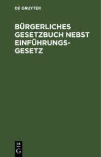Bürgerliches Gesetzbuch nebst Einführungsgesetz : Für Preussen zusammengestellt unter Einfügung der sämmtlichen preussischen Ausführungsbestimmungen.Text-Ausgabe mit ausführlichem Sachregister