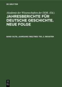 Jahresberichte für deutsche Geschichte. Neue Folge. Band 34/35， Jahrgang 19 Teil 2. Register
