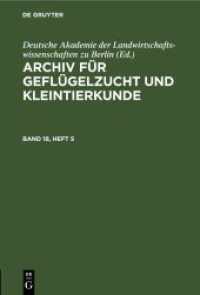 Archiv für Geflügelzucht und Kleintierkunde. Band 18， Heft 5 Archiv für Geflügelzucht und Kleintierkunde. Band 18， Heft 5