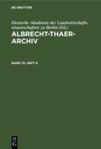 Albrecht-Thaer-Archiv. Band 10， Heft 8 Albrecht-Thaer-Archiv. Band 10， Heft 8