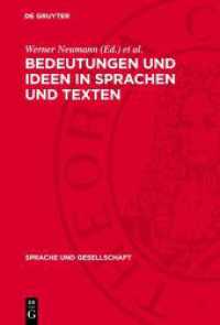 Bedeutungen und Ideen in Sprachen und Texten : Werner Bahner gewidmet (Sprache und Gesellschaft 20)