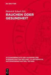 Rauchen oder Gesundheit (Sitzungsberichte der Akademie der Wissenschaften der DDR / N. Mathematik， Naturwissenschaften， Technik)