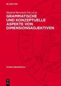 Grammatische und konzeptuelle Aspekte von Dimensionsadjektiven (Studia grammatica 2627)