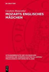 Mozarts englisches Mädchen (Sitzungsberichte der Sächsischen Akademie der Wissenschaften zu Leipzig/ Philologisch-Historische Klass) （1978. 34 S.）
