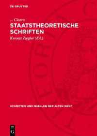Staatstheoretische Schriften (Schriften und Quellen der alten Welt 31) （4. Aufl. 1988. 364 S. 240 mm）