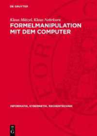 Formelmanipulation mit dem Computer : Systeme und Algorithmen (Informatik, Kybernetik, Rechentechnik)