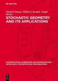 Stochastic Geometry and Its Applications (Mathematische Lehrbücher und Monographien / Abteilung 2. Mathematische Monographien 69) （1987. 346 S. with 83 figures and 18 tables. 240 mm）