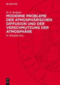 Moderne Probleme der atmosphärischen Diffusion und der Verschmutzung der Atmosphäre （1982. 440 S. Mit 81 Abbildungen und 43 Tabellen. 240 mm）