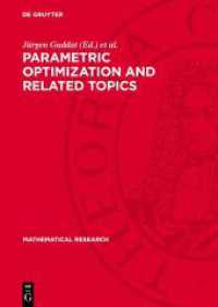 Parametric Optimization and Related Topics (Mathematical Research 35) （1987. 410 S.）