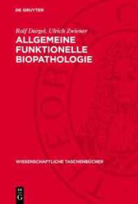 Allgemeine funktionelle Biopathologie (Wissenschaftliche Taschenbücher 234) （1986. 292 S. Mit 36 Abbildungen und 19 Tabellen. 230 mm）