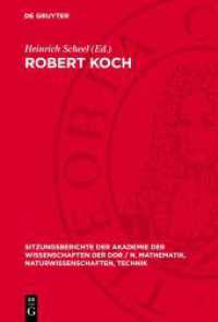 Robert Koch (Sitzungsberichte der Akademie der Wissenschaften der DDR / N. Mathematik, Naturwissenschaften, Technik) （1983. 72 S. 230 mm）