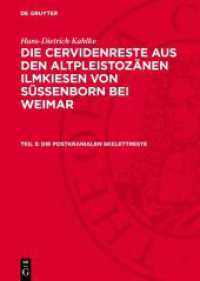 Die postkranialen Skelettreste (Hans-Dietrich Kahlke: Die Cervidenreste aus den altpleistoz&auml;nen Ilmkiesen von S&uuml;ssenborn bei Weimar)