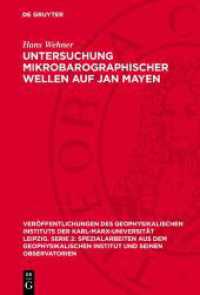 Untersuchung mikrobarographischer Wellen auf Jan Mayen (Veröffentlichungen des Geophysikalischen Instituts der Karl-Marx-Universität Leipzig. Serie 2: Speziala)