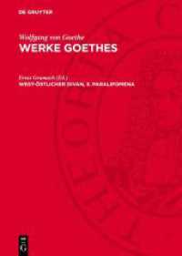 West-&Ouml;stlicher Divan, 3. Paralipomena (Wolfgang von Goethe: Werke Goethes)