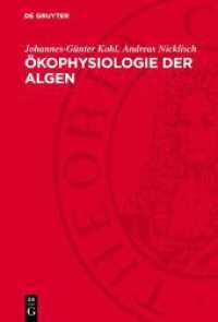 Ökophysiologie der Algen : Wachstum und Ressourcennutzung （1988. 272 S. Mit 129 Abbildungen und 64 Tabellen. 230 mm）