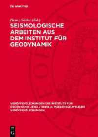 Seismologische Arbeiten aus dem Institut für Geodynamik (Veröffentlichungen des Instituts für Geodynamik Jena / Reihe A: Wissenschaftliche Veröffentlichungen 13)