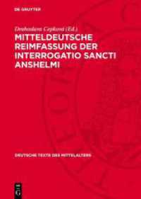 Mitteldeutsche Reimfassung der Interrogatio Sancti Anshelmi : nach der Dessauer Hs. cod. 24'8° (Deutsche Texte des Mittelalters 72)