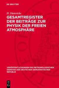 Gesamtregister der Beiträge zur Physik der freien Atmosphäre : (Bd. 1-28 mit Bei- und Sonderheften) (Veröffentlichungen des Meteorologischen Dienstes der Deutschen Demokratischen Republik)