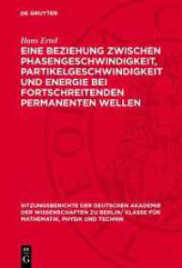 Eine Beziehung zwischen Phasengeschwindigkeit, Partikelgeschwindigkeit und Energie bei fortschreitenden permanenten Wellen (Sitzungsberichte der Deutschen Akademie der Wissenschaften zu Berlin/ Klasse f&uuml;r Mathematik, Physik und Technik)
